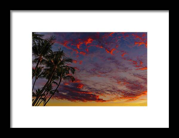 Hawaii Framed Print featuring the photograph Warm Sky by John Bauer