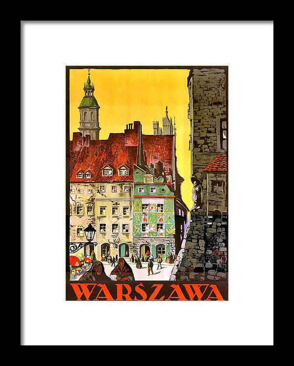 Warsaw Framed Print featuring the digital art Warsaw by Long Shot