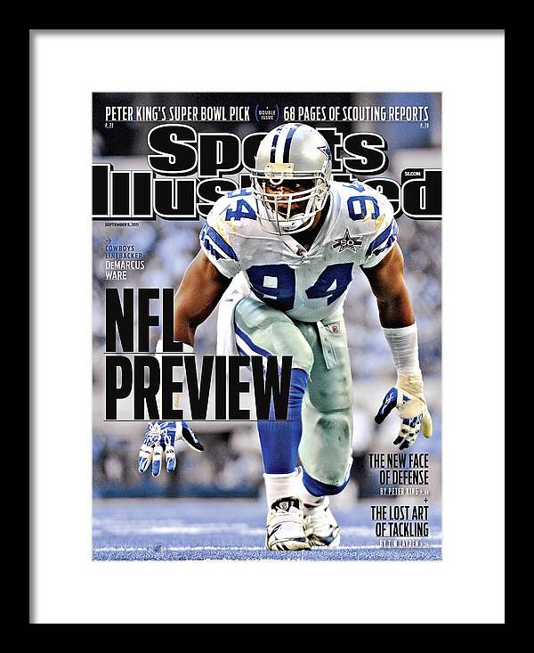 Magazine Cover Framed Print featuring the photograph Washington Redskins V Dallas Cowboys Sports Illustrated Cover by Sports Illustrated