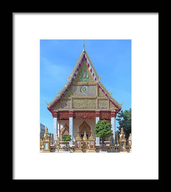 Scenic Framed Print featuring the photograph Wat Liab Phra Ubosot DTHU0743 by Gerry Gantt