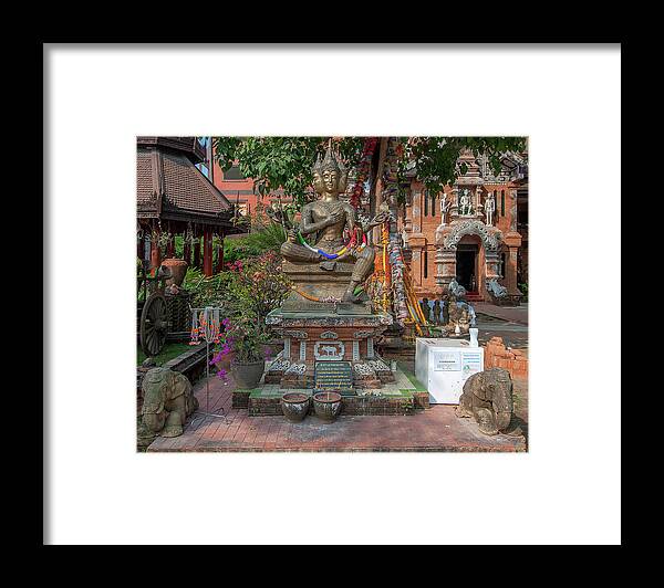 Scenic Framed Print featuring the photograph Wat Lok Molee Brahma Shrine DTHCM2563 by Gerry Gantt
