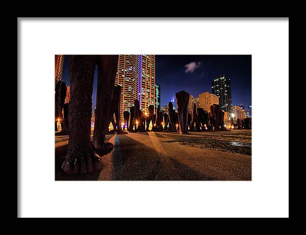 Chicago Framed Print featuring the photograph Watch your Step by Raf Winterpacht