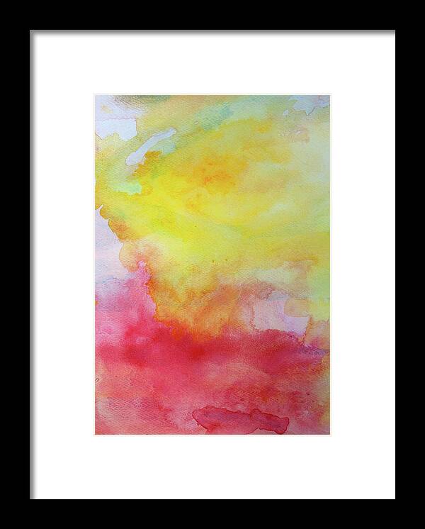 Watercolor Painting Framed Print featuring the digital art Watercolor Background by Stellalevi