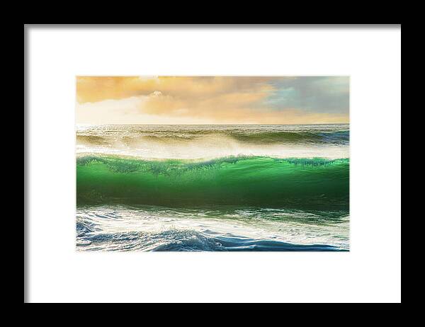 Landscape Framed Print featuring the photograph Wave by Local Snaps Photography