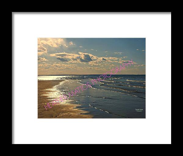 Ocean Framed Print featuring the photograph Waves of Glass by Heather M Photography