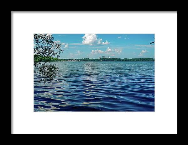 Landscape Framed Print featuring the photograph Waves on Lake Harriet by Susan Rydberg