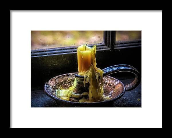 Candle Framed Print featuring the photograph Wax Sculpture by Jack Wilson
