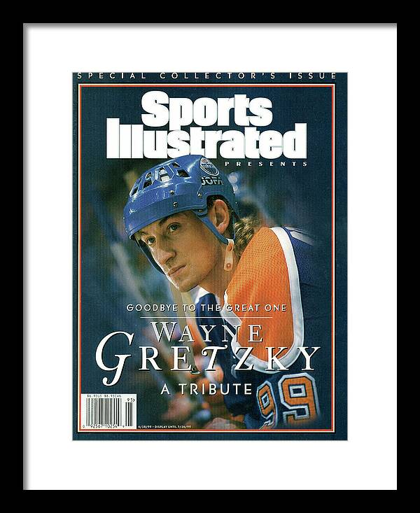 National Hockey League Framed Print featuring the photograph Wayne Gretzky Goodbye To The Great One, A Tribute Sports Illustrated Cover by Sports Illustrated