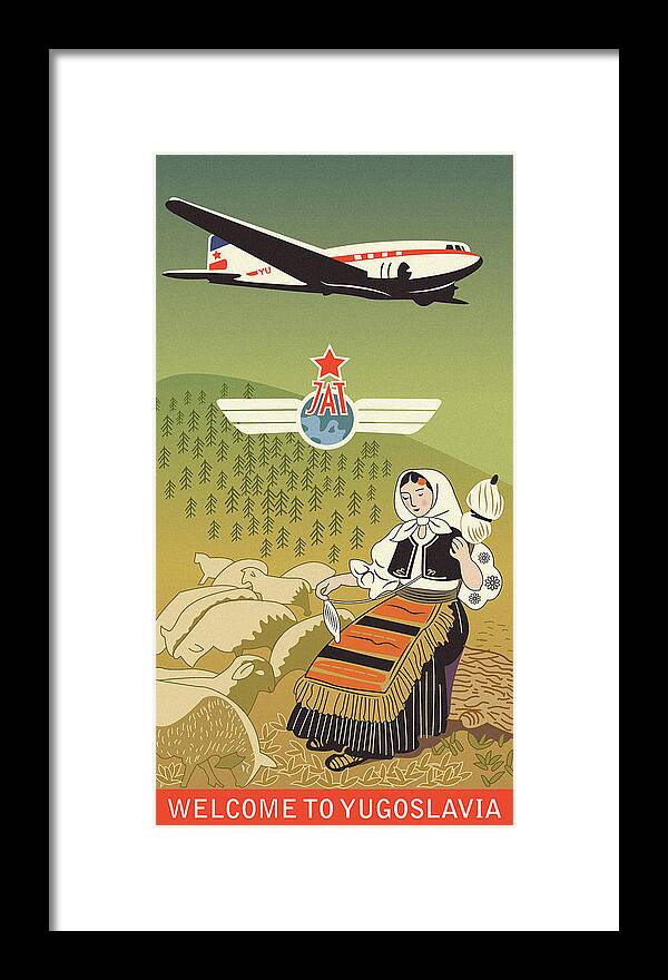 Yugoslavia Framed Print featuring the digital art Welcome to Yugoslavia by Long Shot