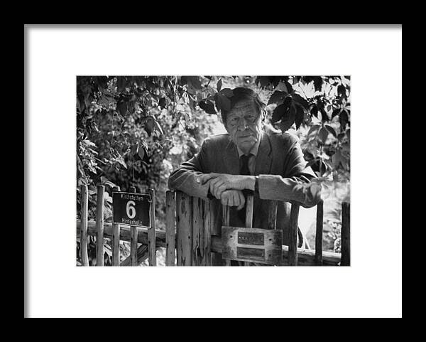 W.h. Auden Framed Print featuring the photograph W.H. Auden by Harry Redl
