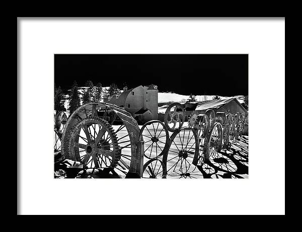 Wheel Shadows Framed Print featuring the photograph Wheel Shadows by David Patterson