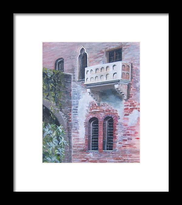 Painting Framed Print featuring the painting Where Art Thou Romeo by Paula Pagliughi