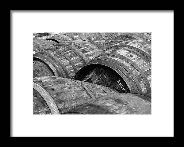 Alcohol Framed Print featuring the photograph Whisky Barrels by (c)andrew Hounslea