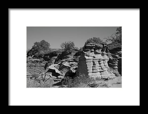  Framed Print featuring the photograph Whispering Rocks by Ivan Franklin