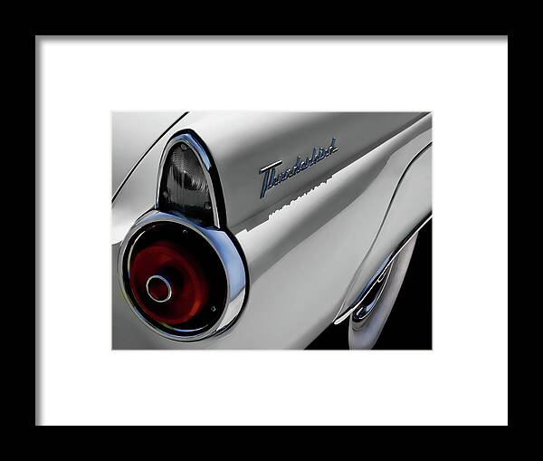 Thunderbird Framed Print featuring the digital art 1955 T-Bird by Douglas Pittman