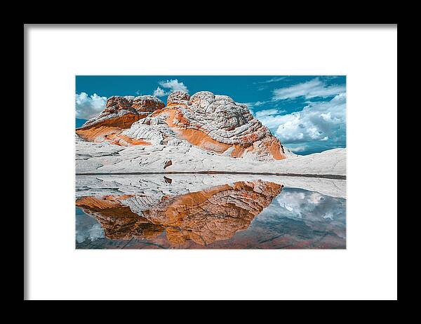 White Framed Print featuring the photograph White Pocket by Mike Kreiten