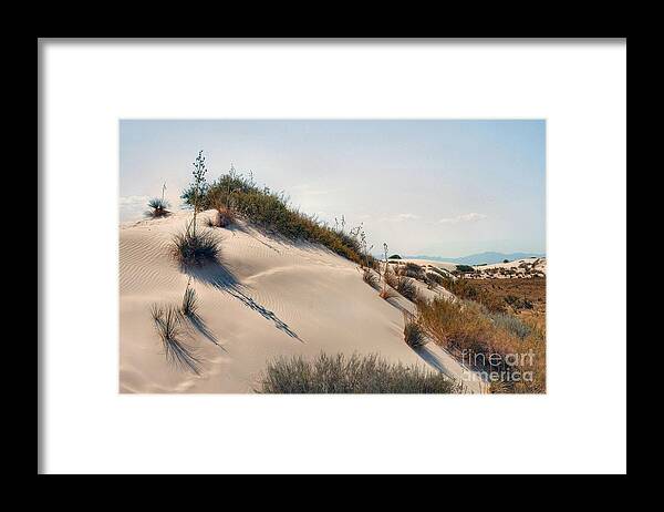 White Sands Framed Print featuring the photograph White Sands Icing by John Kelly