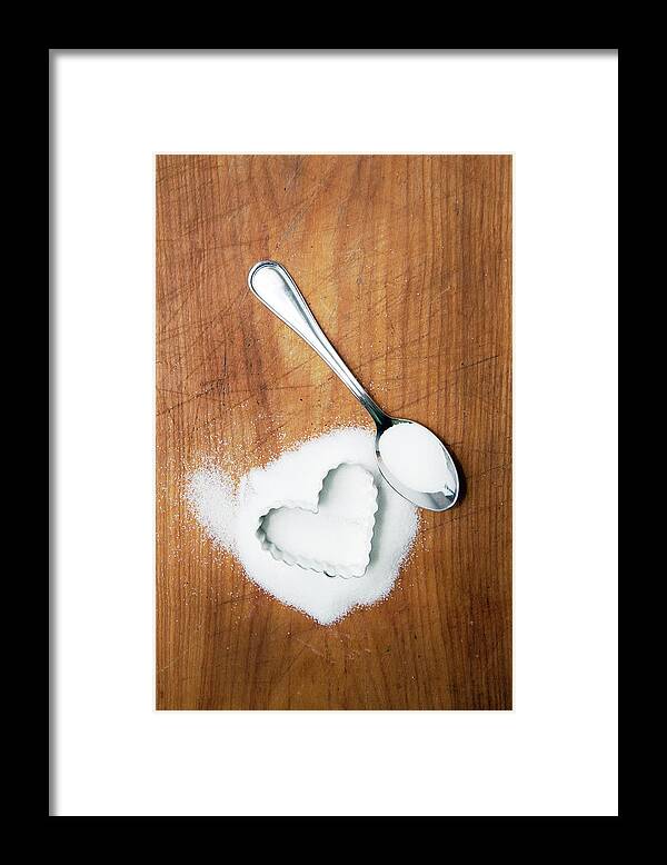 Spoon Framed Print featuring the photograph White Sugar by Marlene Ford