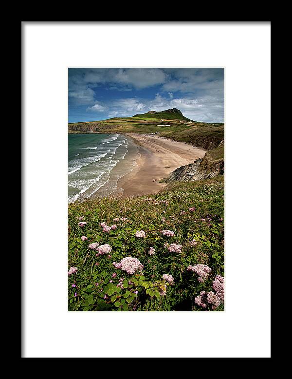 Tranquility Framed Print featuring the photograph Whitesands Bay On The Pembrokeshire by Michael Roberts