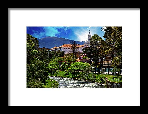 Blue Framed Print featuring the photograph Why I Miss Cuenca by Al Bourassa