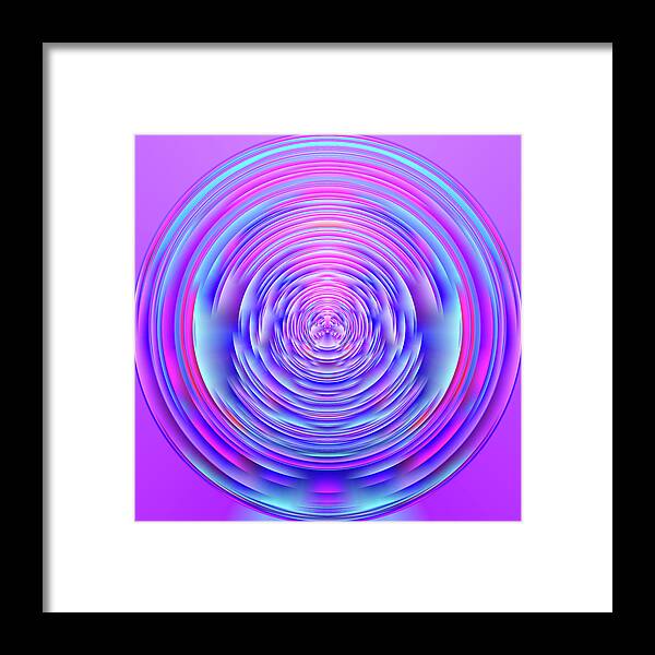 Sphere Framed Print featuring the digital art Widdershins by Jennifer Walsh