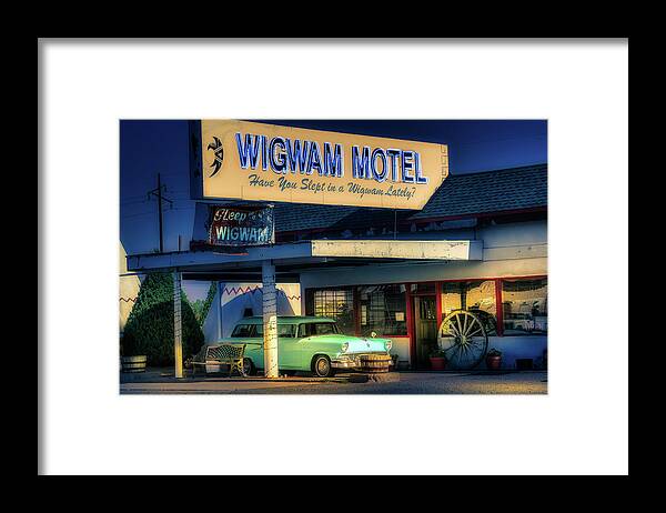 Holbrook Framed Print featuring the photograph Wigwam Motel Holbrook, AZ by Micah Offman