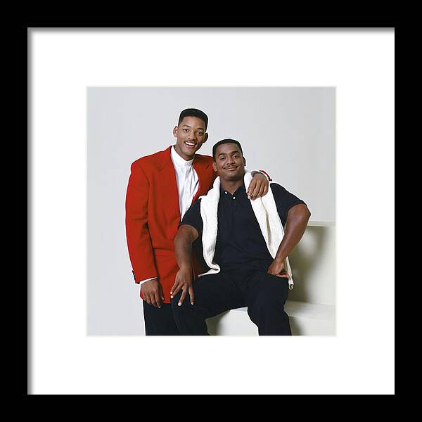 Alfonso Ribeiro Framed Print featuring the photograph WILL SMITH and ALFONSO RIBEIRO in THE FRESH PRINCE OF BEL-AIR -1990-. by Album