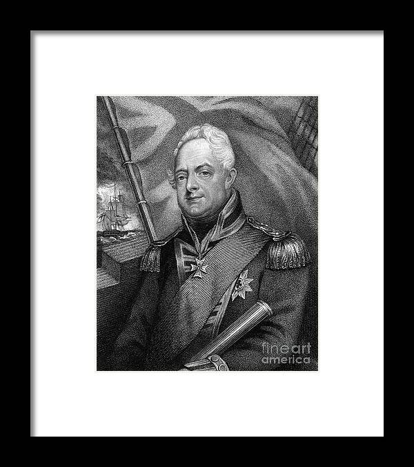 Engraving Framed Print featuring the drawing William Iv Of The United Kingdom, 19th by Print Collector