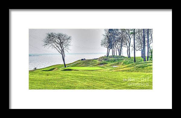 Kingsmill Golf Framed Print featuring the photograph Williamsburg VA Virginia - Kingsmill Golf - River 16th by Dave Lynch