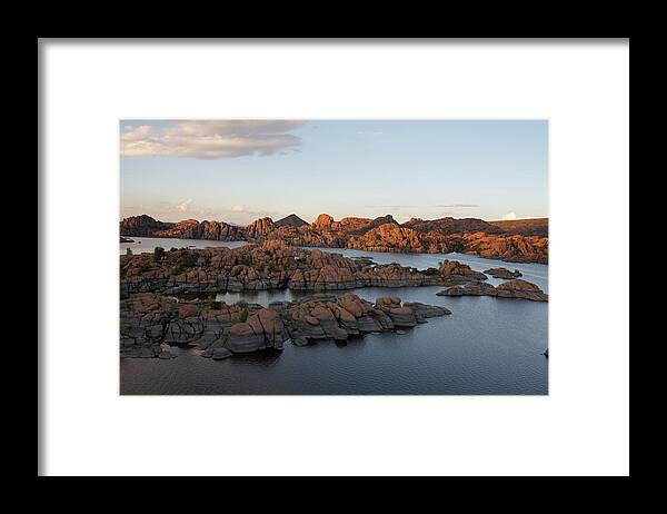 Arizona Framed Print featuring the photograph Willow Lake by Tmarvin