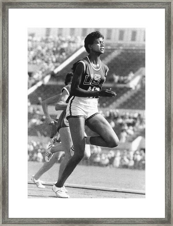 American track and field Poster Art Print Sports Home Decor Wilma Rudolph 