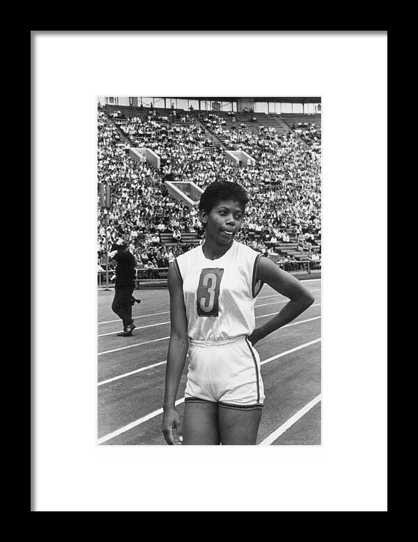 People Framed Print featuring the photograph Wilma Rudolph by Hulton Archive