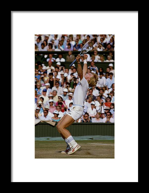 1980-1989 Framed Print featuring the photograph Wimbledon Lawn Tennis Championship by Bob Martin