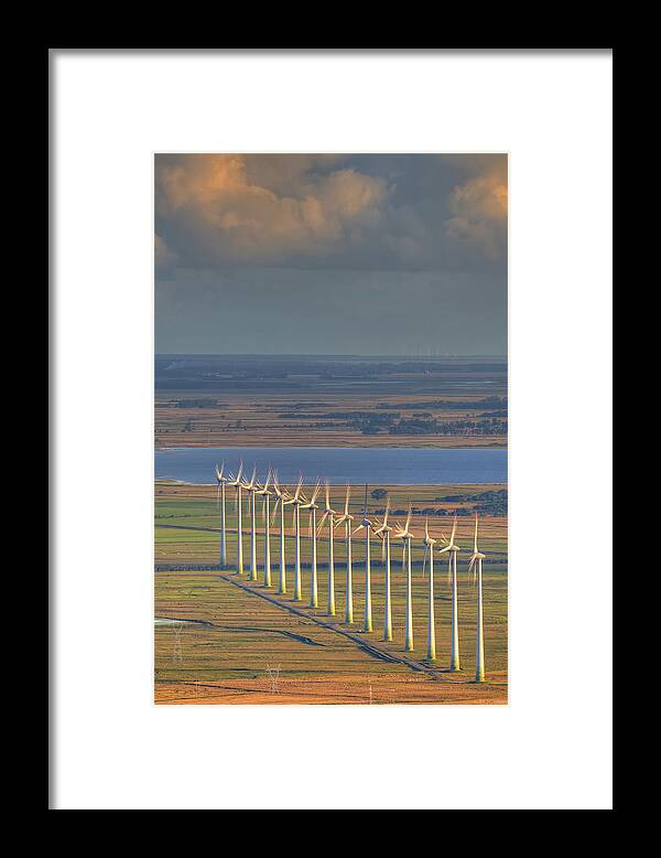 Environmental Conservation Framed Print featuring the photograph Wind Energy by By Roberto Peradotto