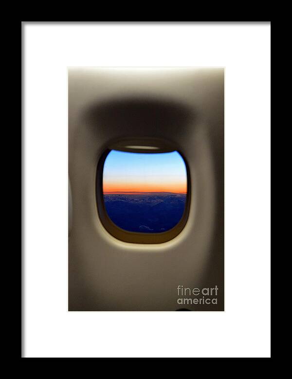 Aviation Framed Print featuring the photograph Window Seat by Thomas Schroeder