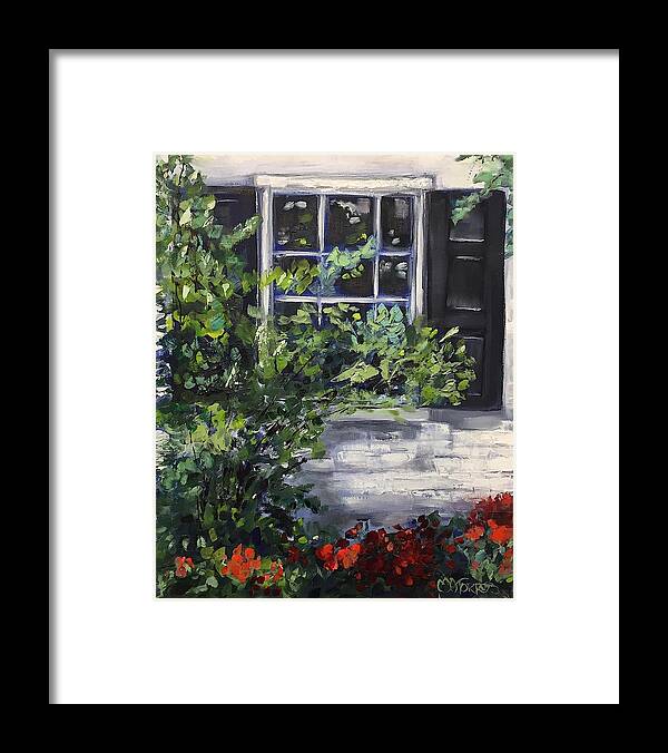 Melissa A. Torres Framed Print featuring the painting Window View by Melissa Torres