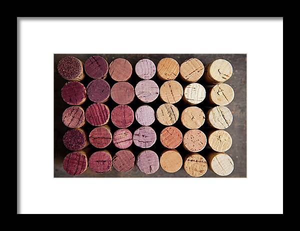 Wine Cork Framed Print featuring the photograph Wine Corks by Sematadesign