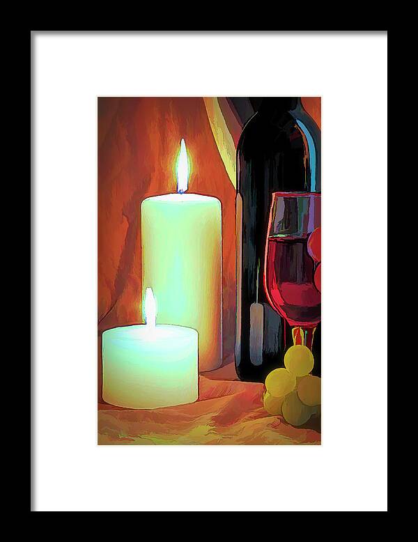 Wine Framed Print featuring the photograph Wine Still Life by Tom Mc Nemar