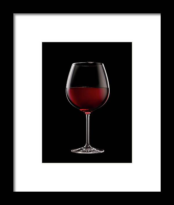 Alcohol Framed Print featuring the photograph Wineglass Xxxl by Jamesachard