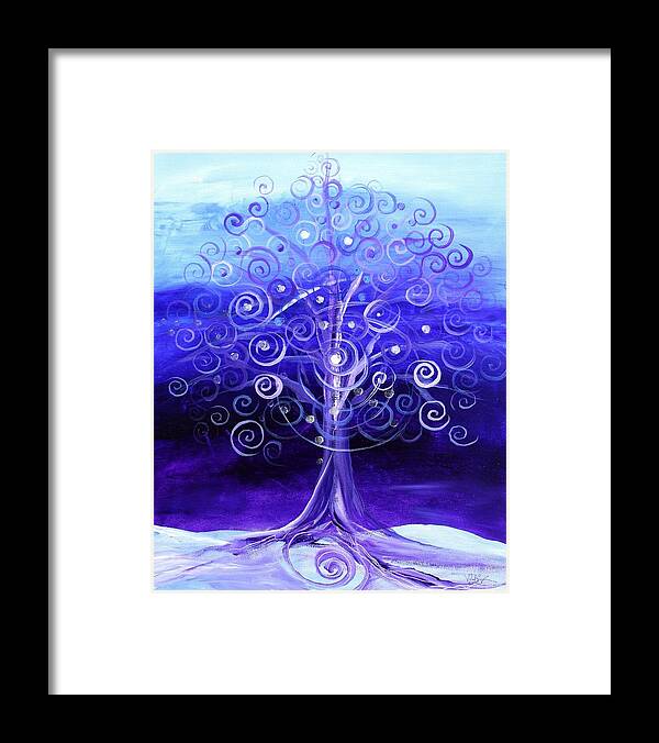 Tree Framed Print featuring the painting Winter Tree, One by J Vincent Scarpace