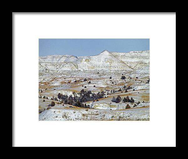 North Dakota Framed Print featuring the photograph Winter Wonder in West Dakota by Cris Fulton
