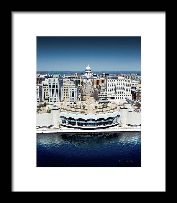 Madison Framed Print featuring the photograph Wisconsin State Capitol by Cameron Chute