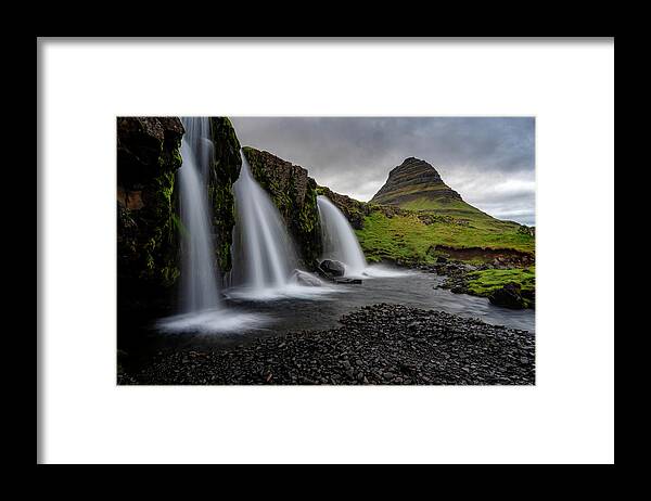 Iceland Framed Print featuring the photograph Witches Hat Falls II by Tom Singleton