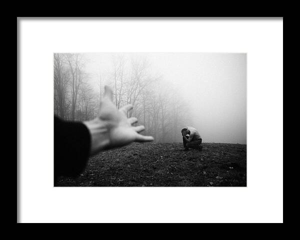 Man Framed Print featuring the photograph Without Hope by Amir Bajrich