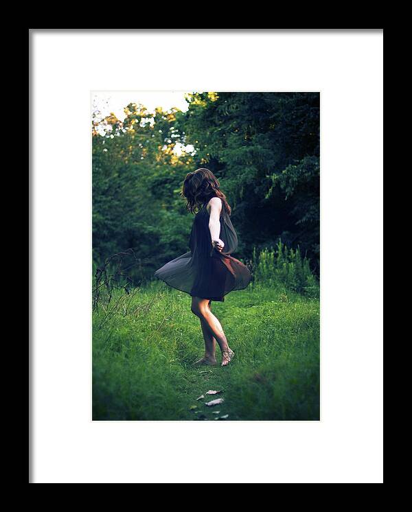 Grass Framed Print featuring the photograph Woman Dancing Barefoot by Ansel Olson