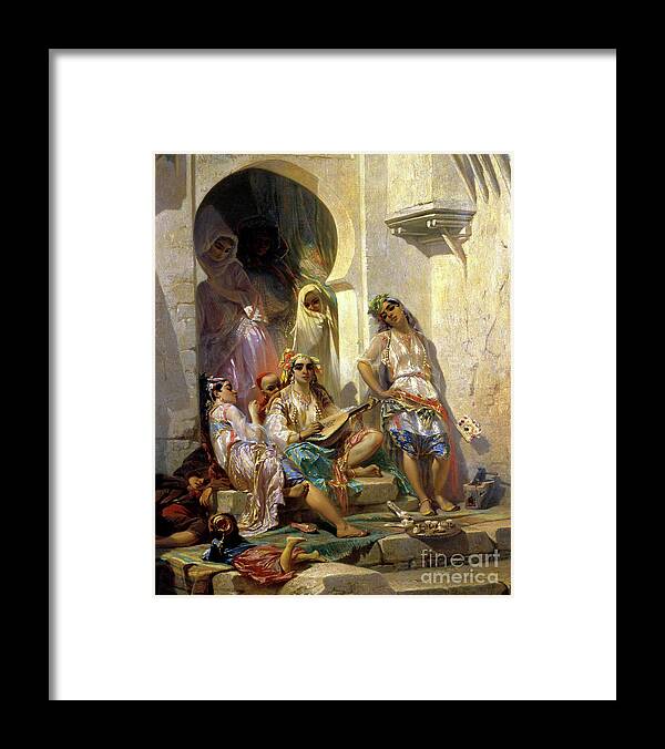 Orientalism Framed Print featuring the painting Women of Algiers by Eugene Giraud
