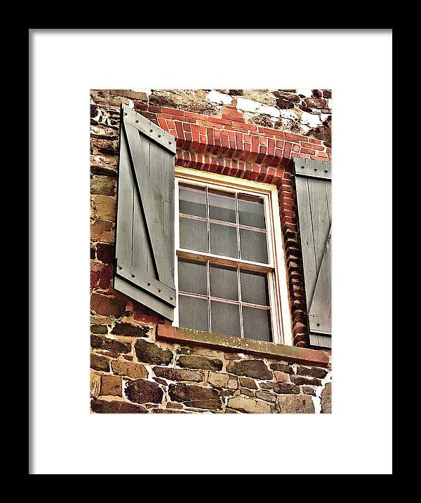 1820s Framed Print featuring the photograph Wood Glass And Stone by JAMART Photography