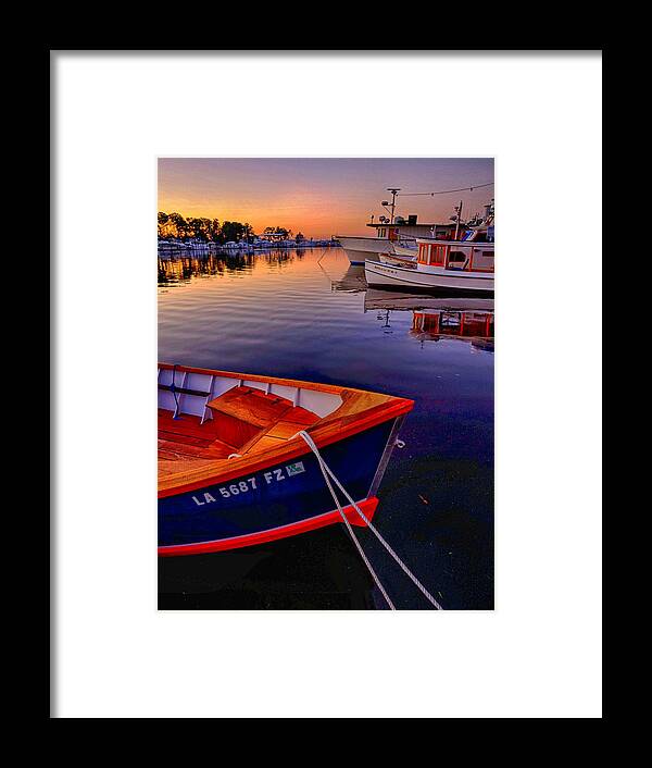 Boat Framed Print featuring the photograph Wooden Boats by Tom Gresham