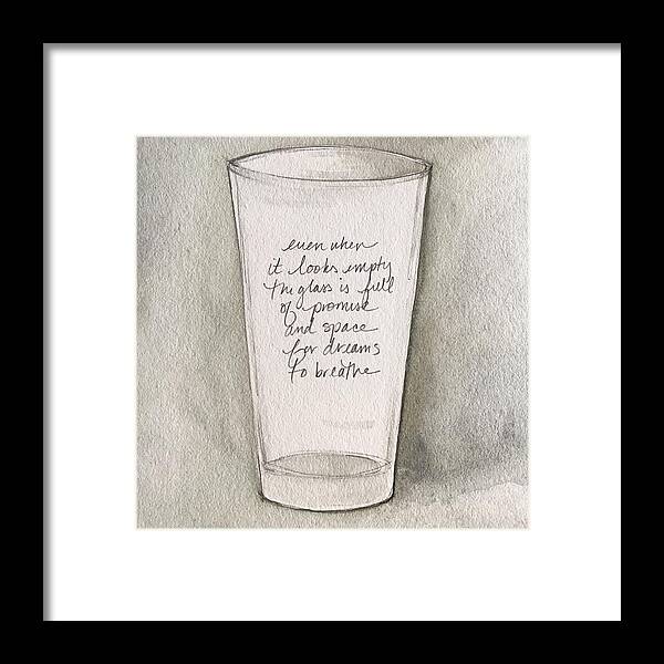 Art Framed Print featuring the painting Word Painting 5 by Anna Elkins