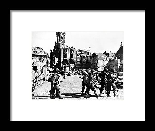 1944 Framed Print featuring the photograph WWII Holland, 1944 by Granger